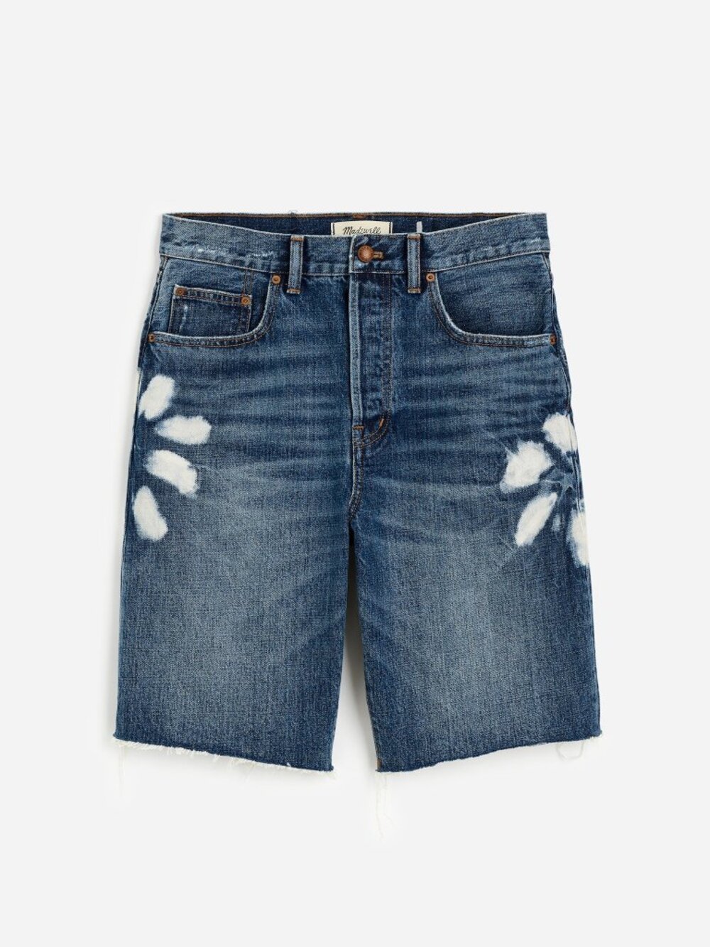 NWT Madewell The Essex Long Baggy Short, Shibori Wash 27